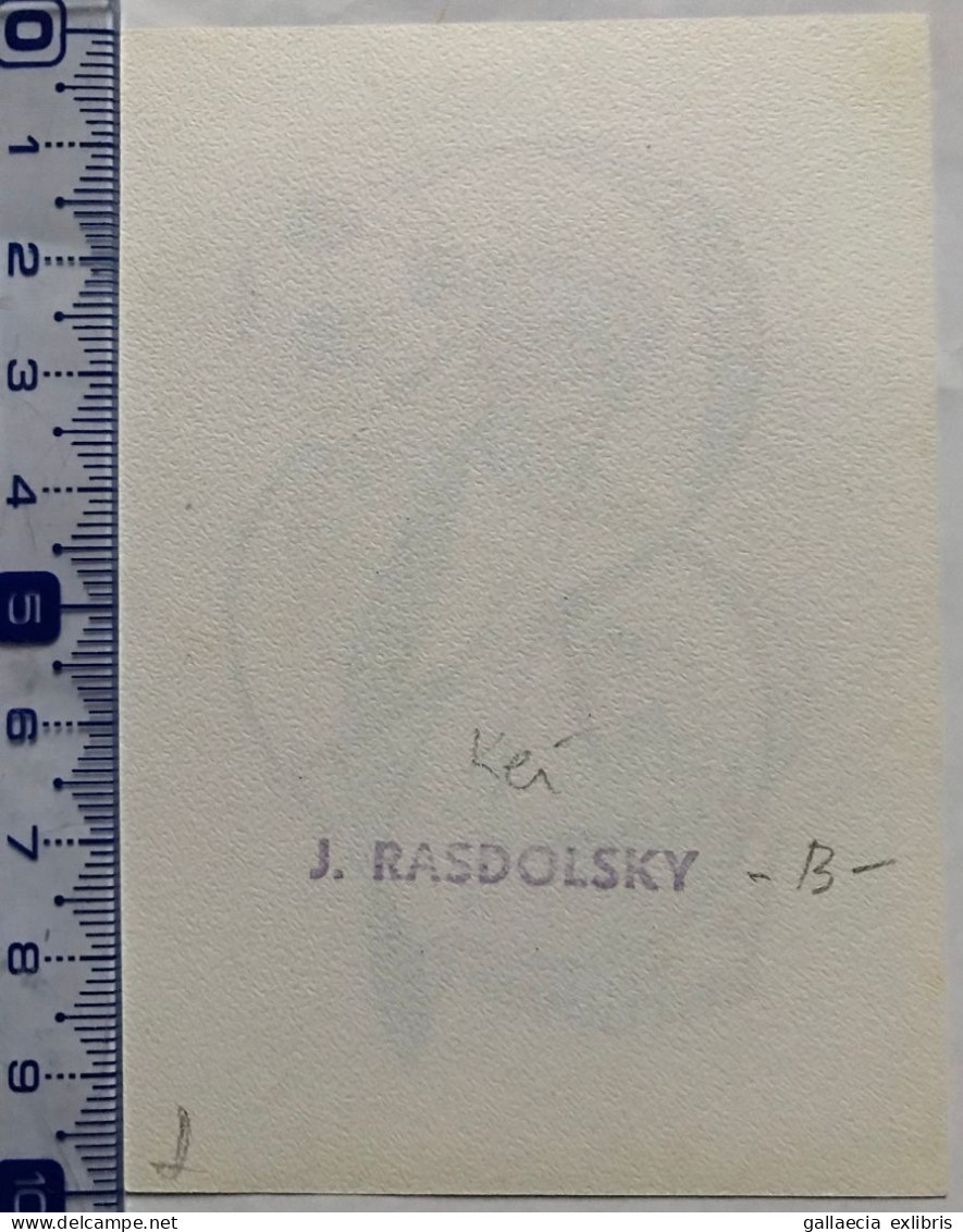 Exlibris Jacques Rasdolsky. Rubik Cube Ballon Football. Ex-libris Jacques Rasdolsky. Rubik Cube Ball Football - Bookplates