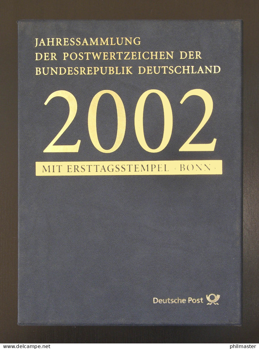 Jahressammlung Bund 2002 Mit Ersttagssonderstempel - Collezioni Annuali