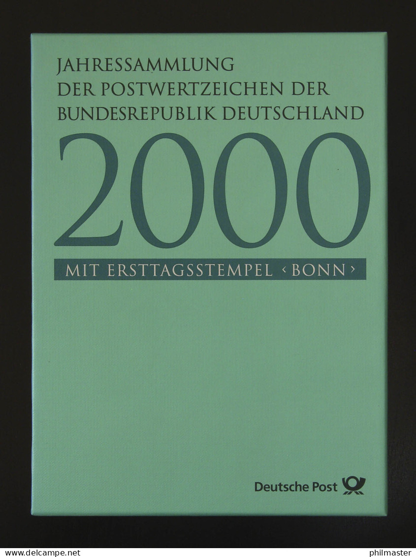 Jahressammlung Bund 2000 Wie Verausgabt, Ersttagssonderstempel - Collections Annuelles