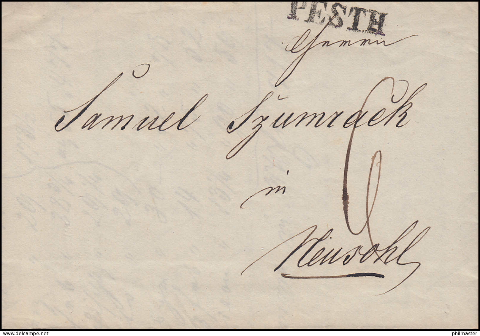 Ungarn Vorphilatelie Handgeschr. Rechnung Von PESTH 15.11.1846 Nach NEUSOHL - ...-1867 Vorphilatelie