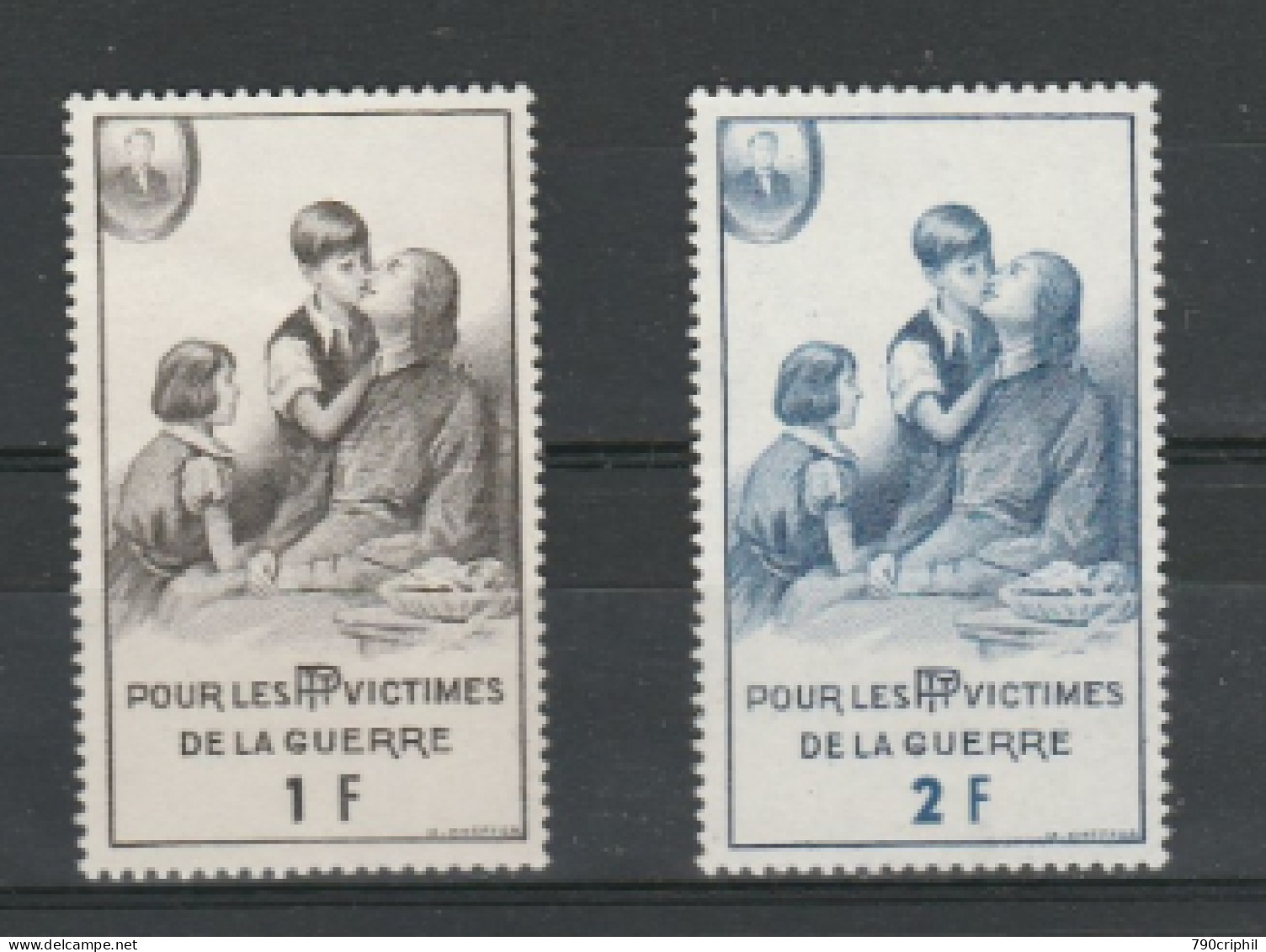 Pour Les Victimes De La Guerre PTT N° 82  83 NEUF ** - War Stamps