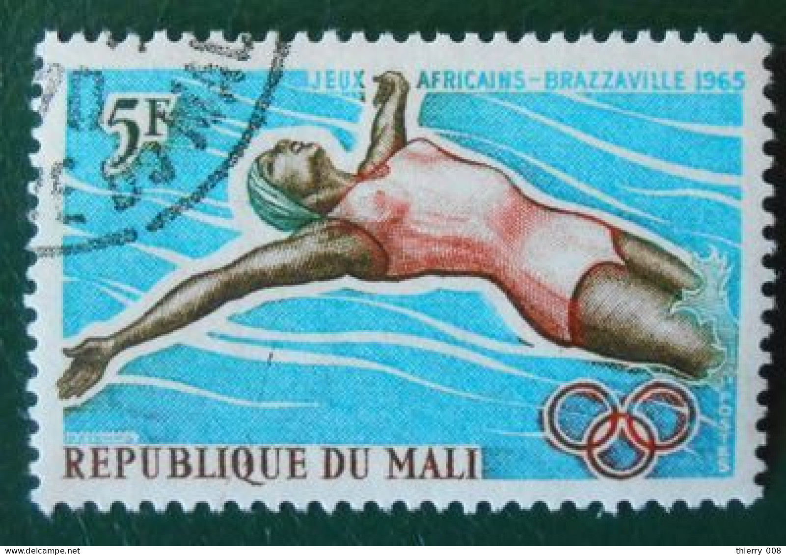 04 République Du Mali Jeux Africains Brazzaville 1965 Natation - Swimming