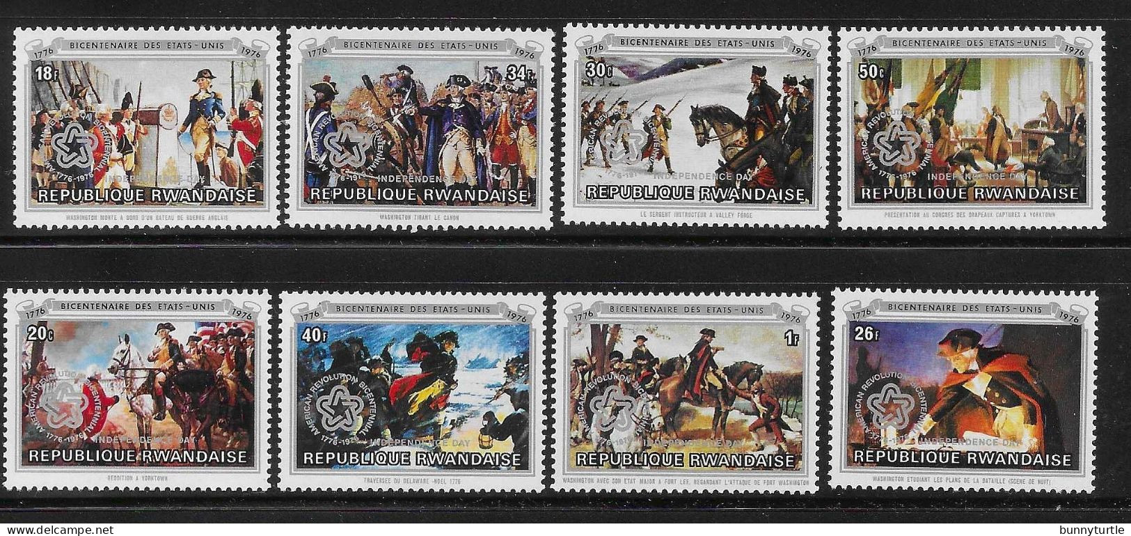 Rwanda 1976 American Bicentennial Independence Day MNH - Ungebraucht