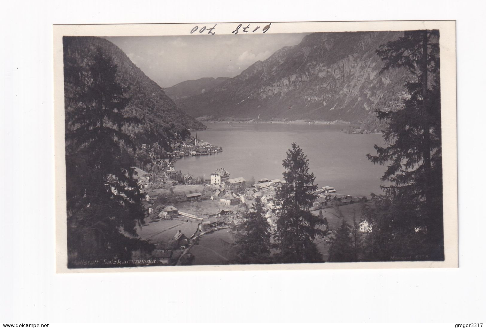 E5700) HALLSTATT - Salzkammergut - S/W FOTO AK - Häuser Von Oben - Tolle VARIANTE !! ALT ! - Hallstatt