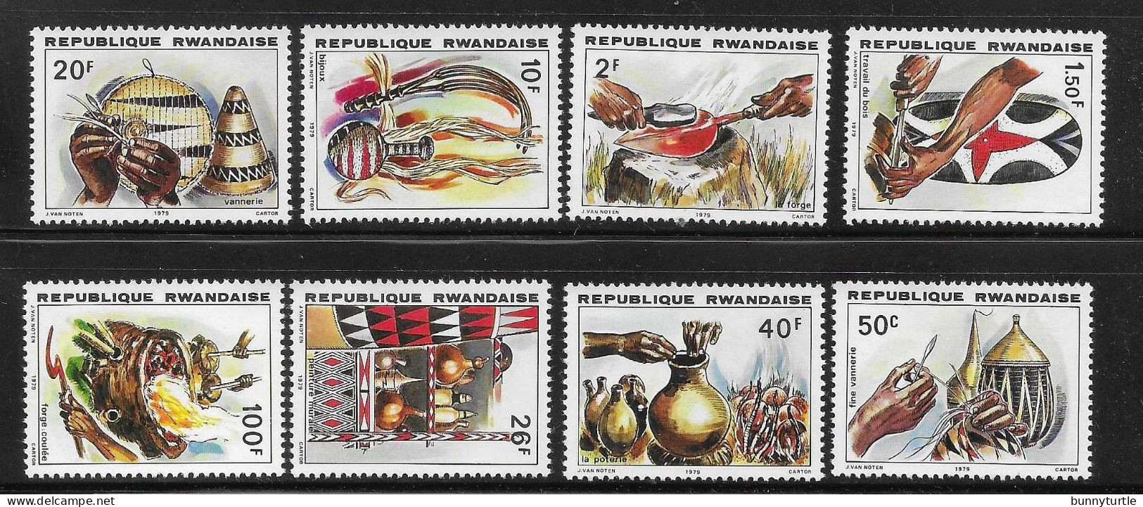 Rwanda 1979 Traditional Handicrafts MNH - Unused Stamps