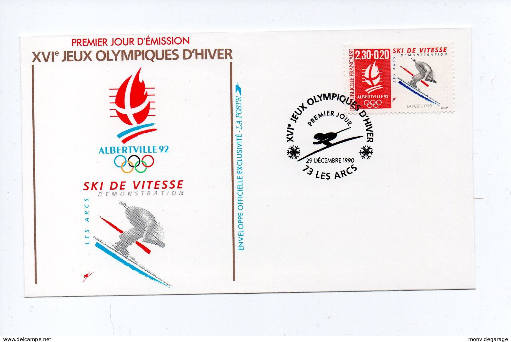 XVIe Jeux Olympiques D'hiver 1992 - Ski De Vitesse - Premier Jour - 29 12 1990 - Alberville 004 - Hiver 1992: Albertville