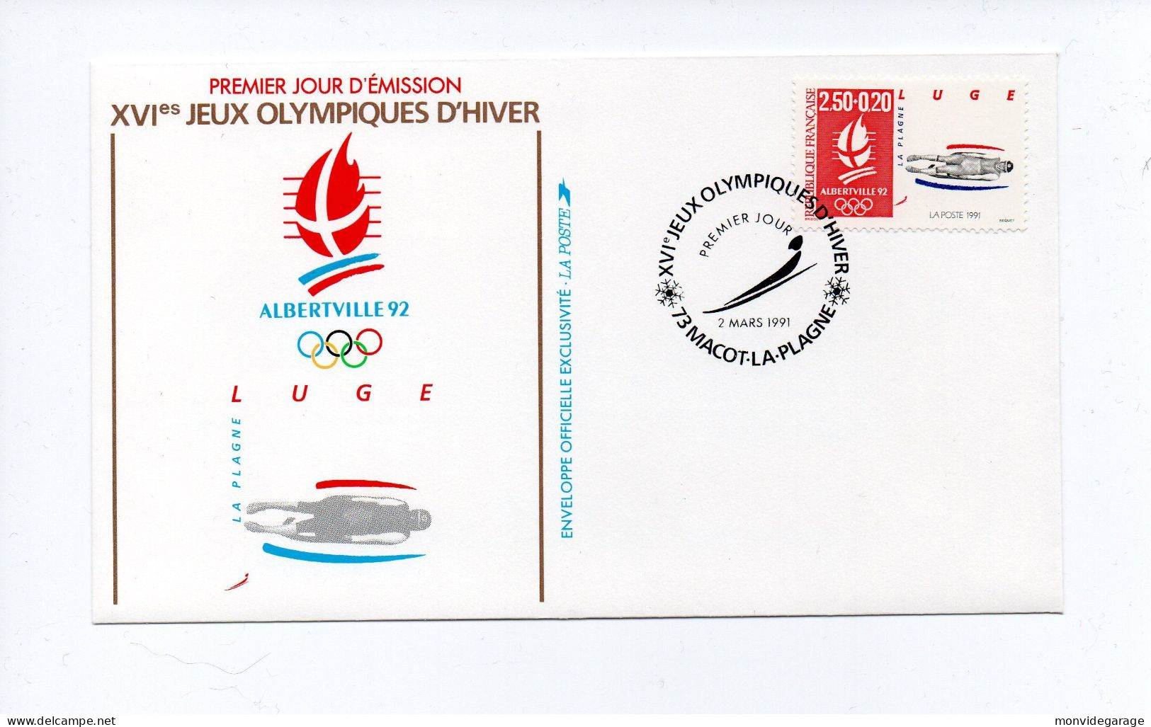 XVIe Jeux Olympiques D'hiver 1992 - Luge - Premier Jour - 02 03 1992 - Alberville 001 - Invierno 1992: Albertville