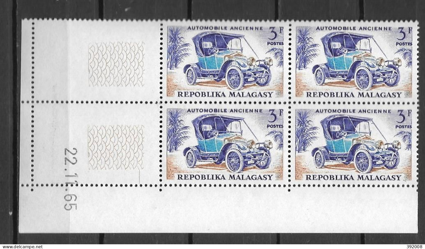 1965 - N° 410**MNH - Transport - Coin Daté - Madagascar (1960-...)