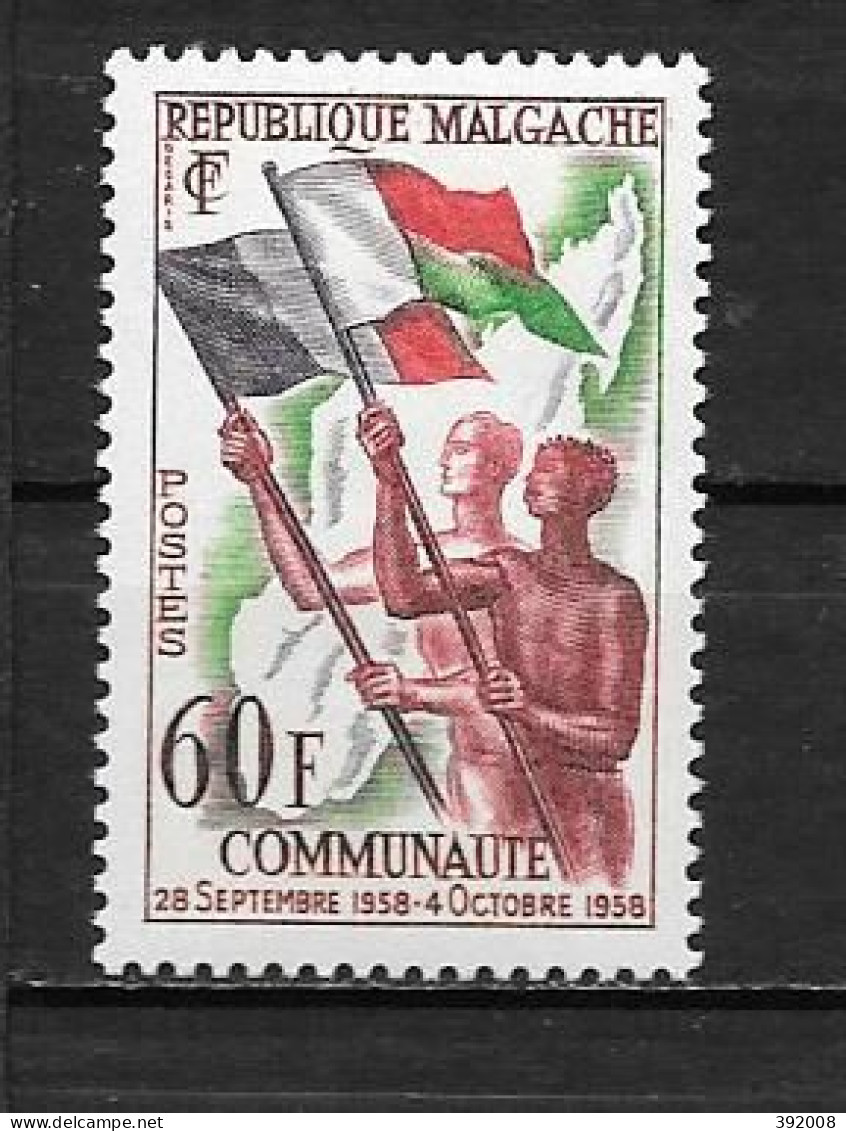 1959 - N° 340**MNH - Communauté Française - Madagascar (1960-...)