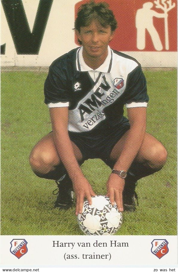 Harry Van De Ham (ass. Trainer), FC Utrecht Seizoen '94-'95 - Trading Cards