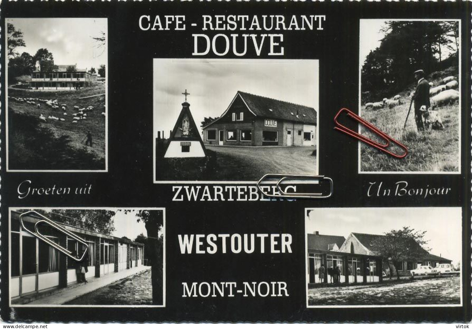 Westouter :  Zwarteberg :  Café Restaurant DOUVE    (  15 X 10.5 Cm ) - Heuvelland