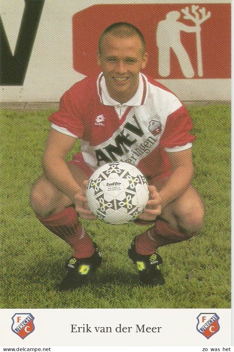 Erik Van Der Meer, FC Utrecht Seizoen '94-'95 - Trading Cards