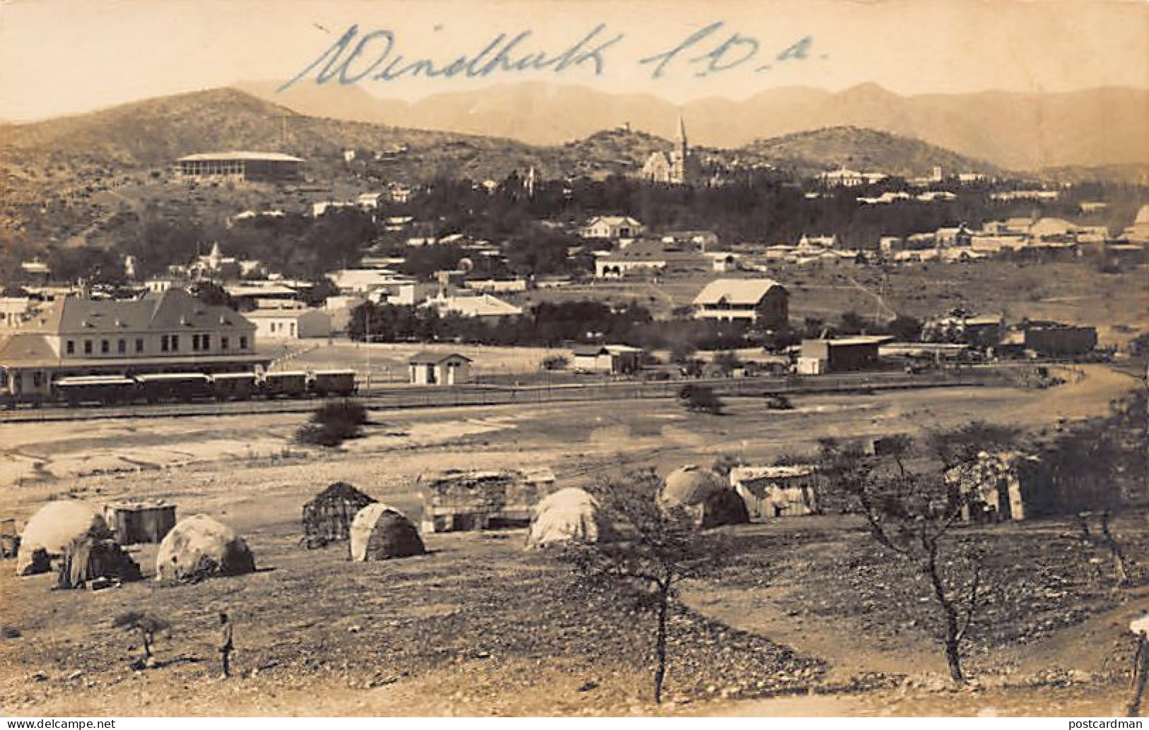 Namibia - WINDHOEK Windhuk - General View With The Railway Station - REAL PHOTO - Publ. F. Nink  - Namibia