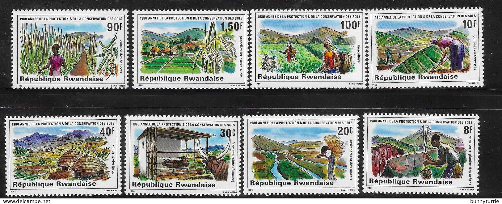 Rwanda 1980 Soil Conservation Year MNH - Ongebruikt