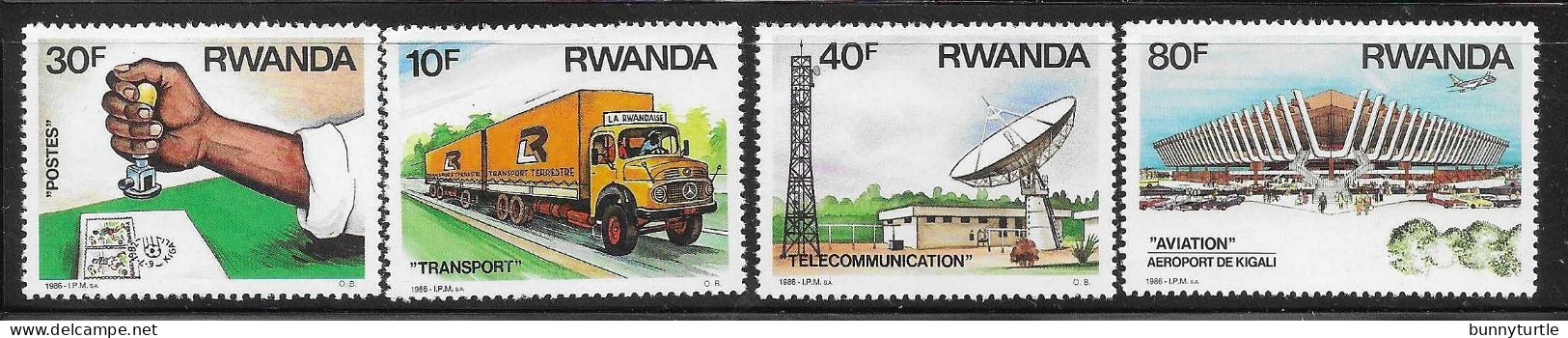 Rwanda 1986 Transportation And Communication MNH - Nuovi