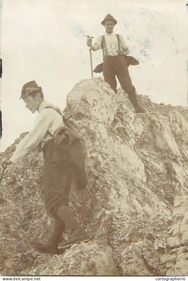 Mountaineering, Alpinism Kletterer Foto Hard Cardboard - Alpinisme