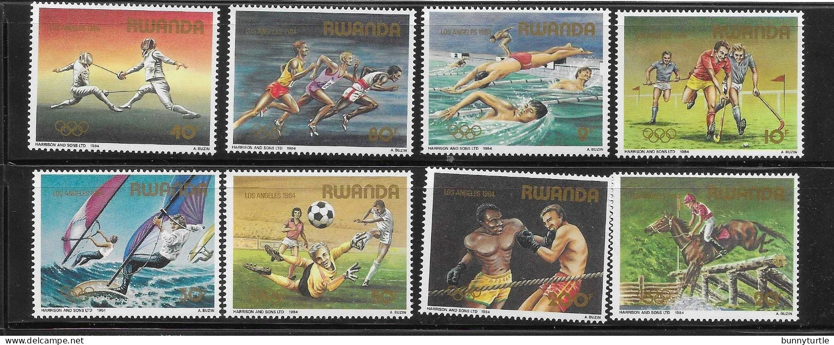 Rwanda 1984 Summer Olympics Olympic MNH - Unused Stamps