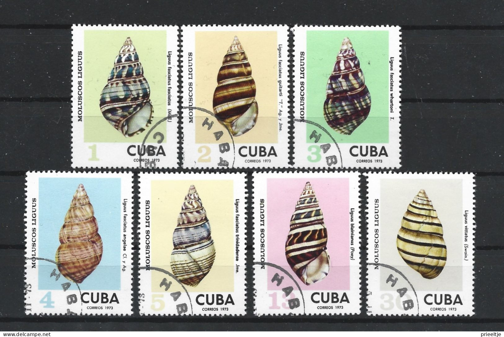 Cuba 1973 Shells  Y.T. 1709/1715 (0) - Gebruikt