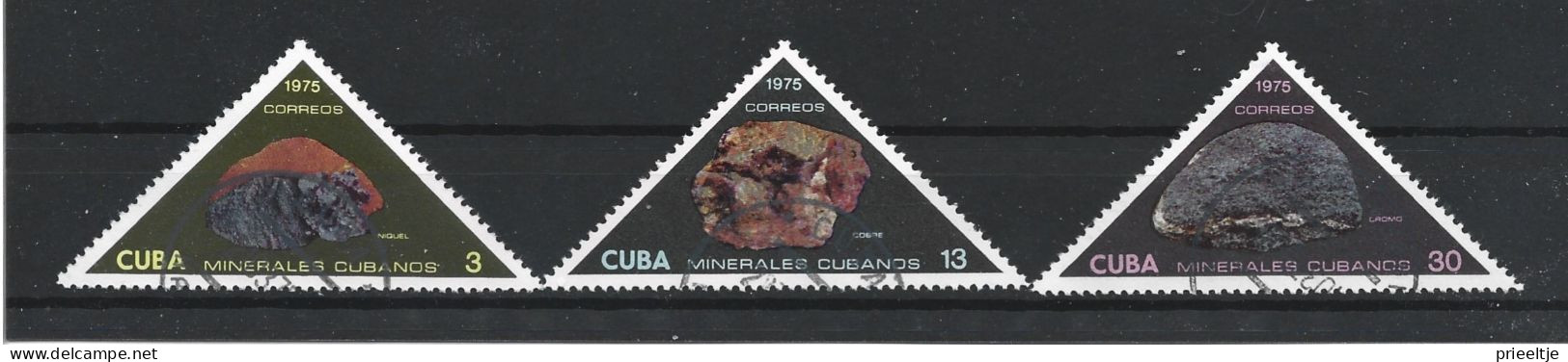Cuba 1975 Minerals Y.T. 1833/1835 (0) - Used Stamps