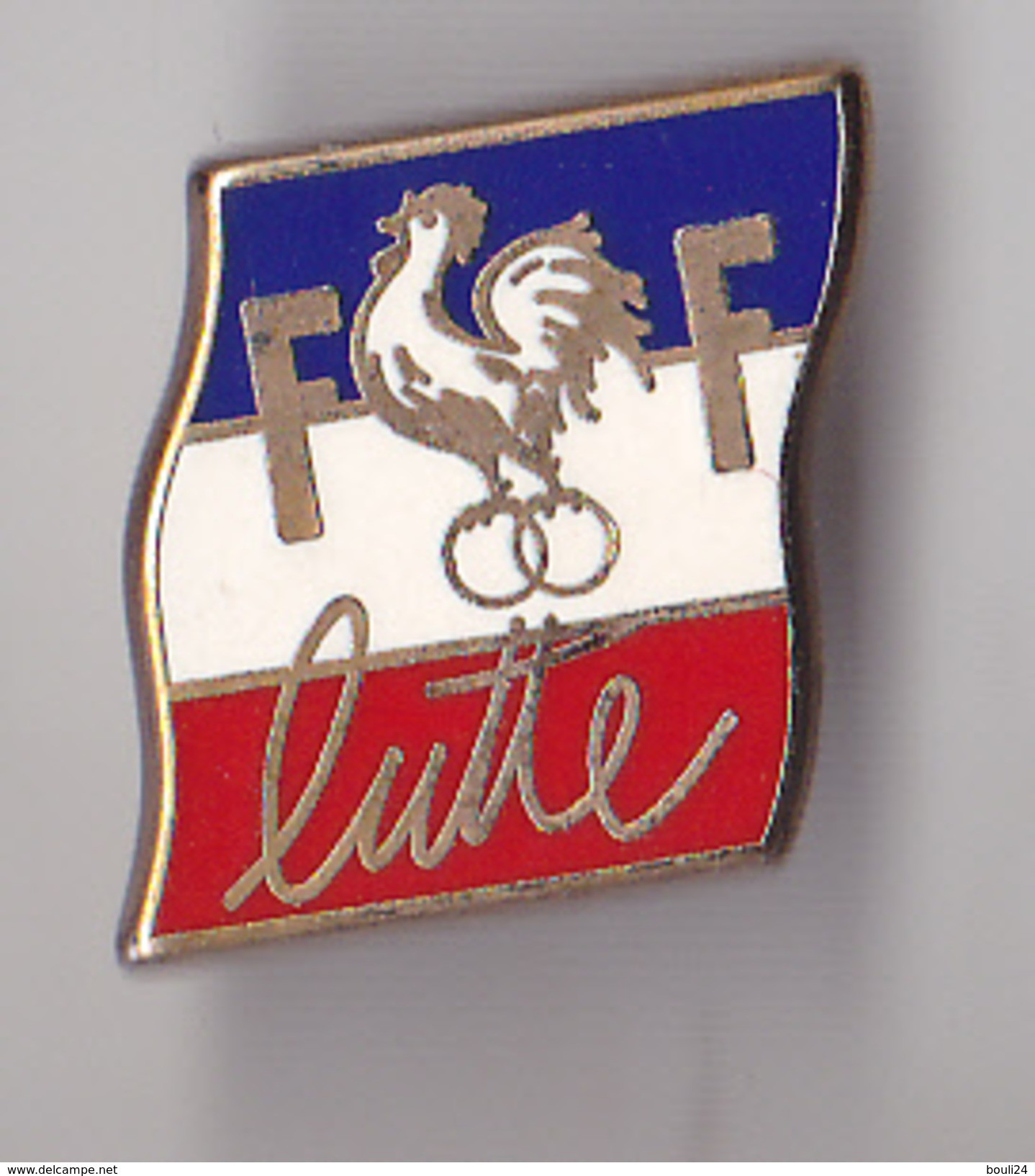 PIN'S THEME SPORT  LUTTE  FEDERATION FRANCAISE - Lotta