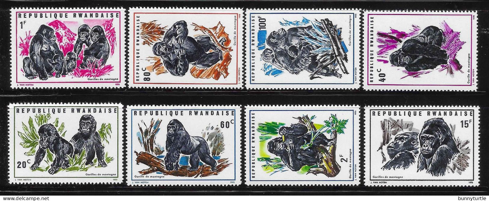 Rwanda 1970 Mountain Gorillas Animal MNH - Unused Stamps