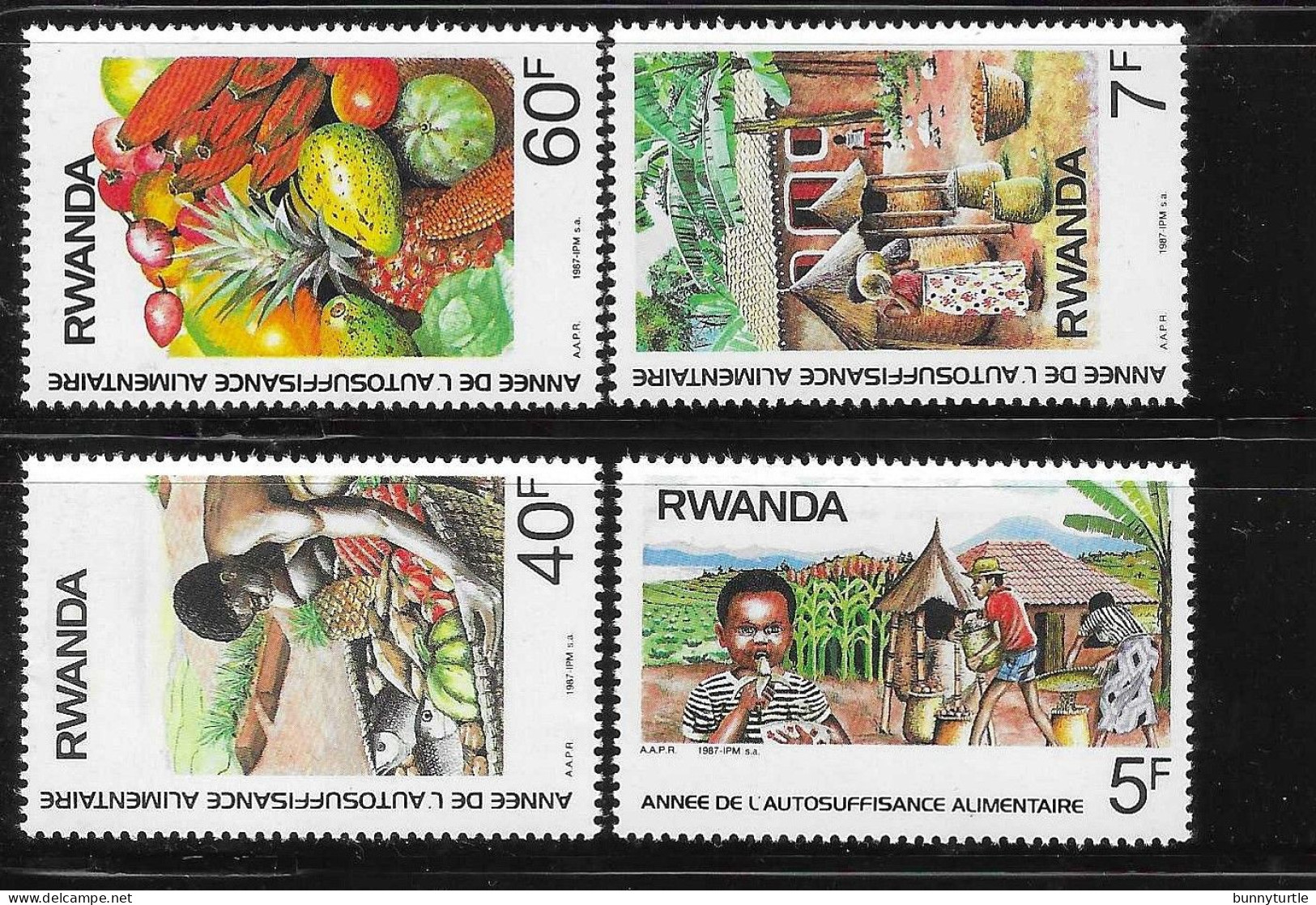 Rwanda 1987 Self Sufficiency In Food Production MNH - Neufs