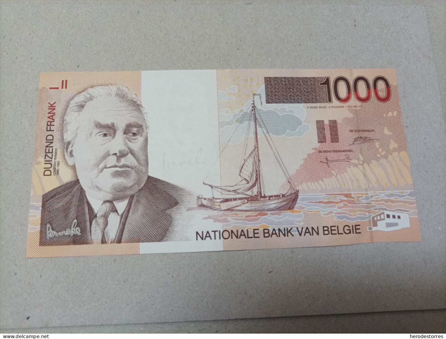 Billete Bélgica, 1000 Francos, Año 1997, UNC - 1000 Francs