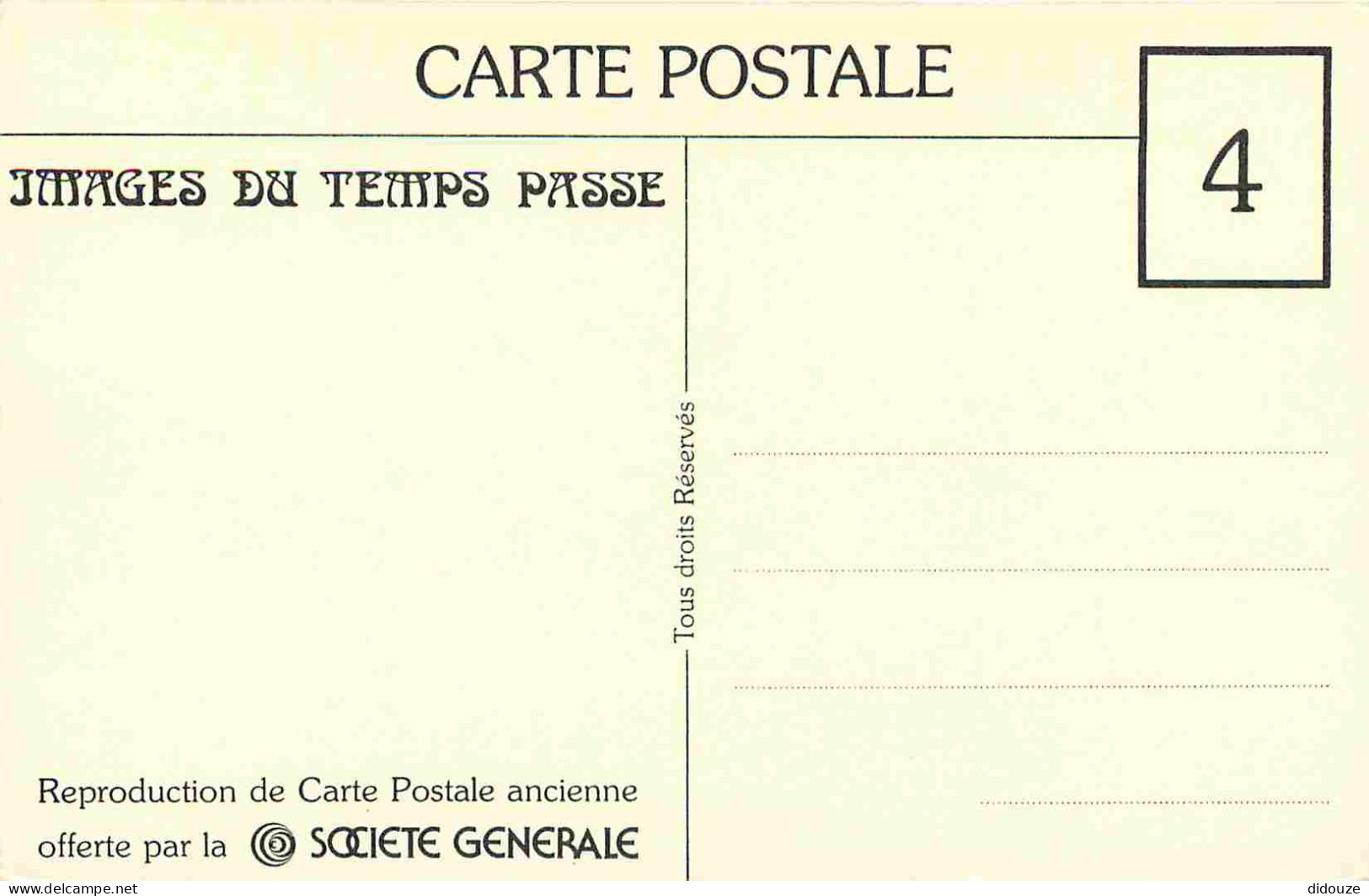 Reproduction CPA - 75 Paris - La Grande Roue - Images Du Temps Passé - 4 - Carte Offerte Par La Société Générale - CPM F - Zonder Classificatie