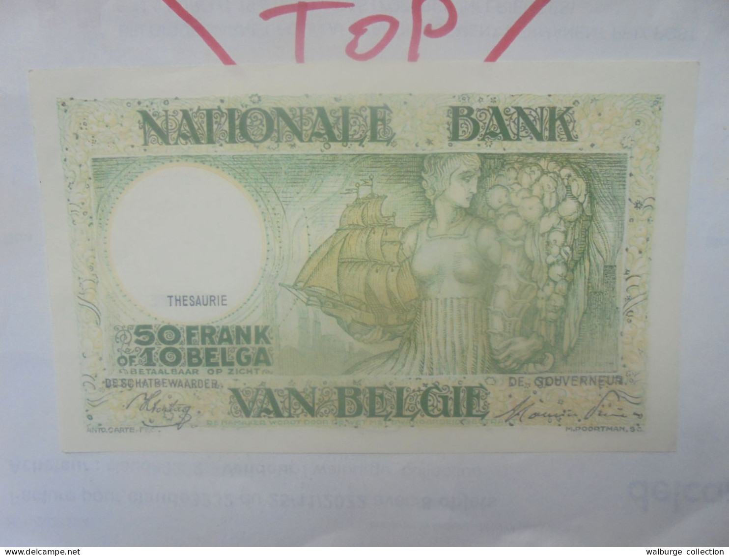 BELGIQUE 50 FRANCS 1945 Neuf (B.33) - 50 Francs-10 Belgas
