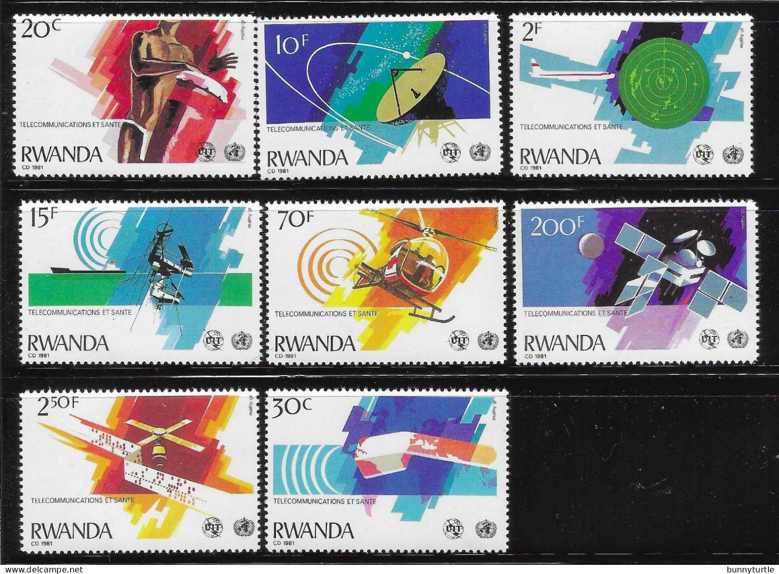 Rwanda 1981 Telecommunication Communications MNH - Nuovi