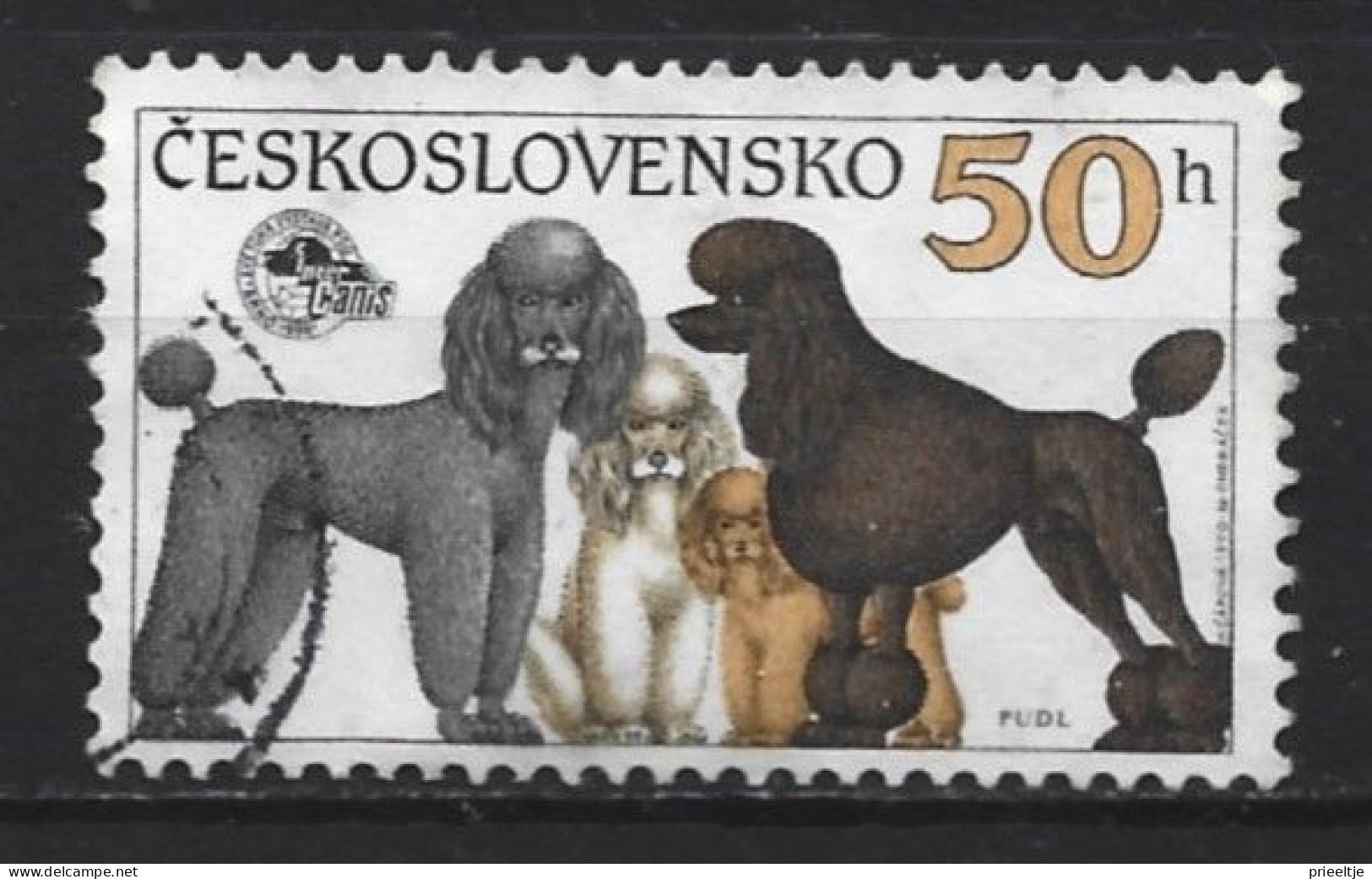 Ceskoslovensko 1990 Dogs  Y.T. 2855 (0) - Usados