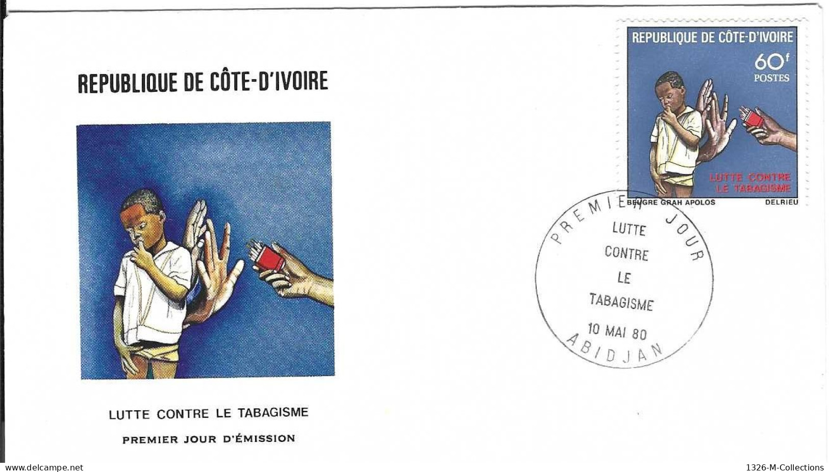 Envellope COTE D'IVOIRE 1e Jour N° 537 Y & T  - Côte D'Ivoire (1960-...)