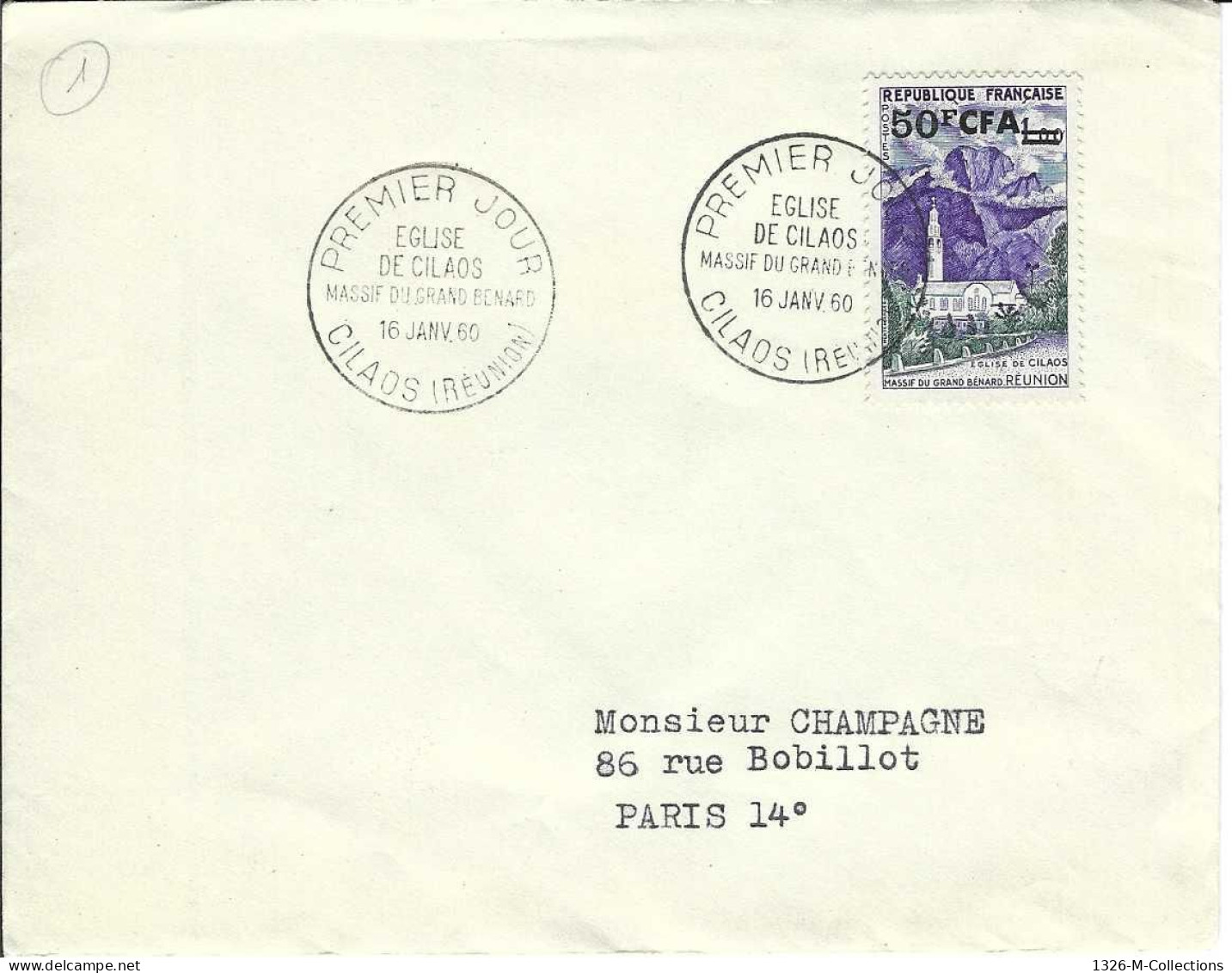 Envellope FRANCE COLONIES REUNION 1e Jour N° 352A Y & T - Storia Postale