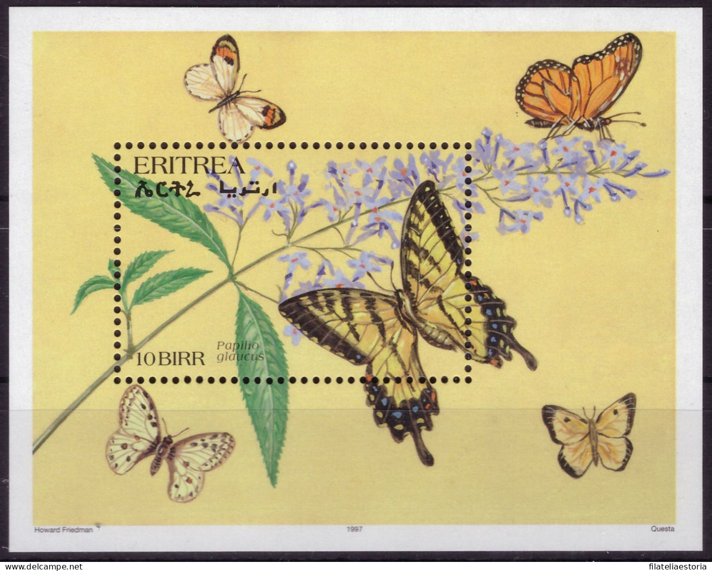 Eritrea 1997 - MNH ** - Papillons - Michel Nr. Bloc 3 (05-057) - Eritrea