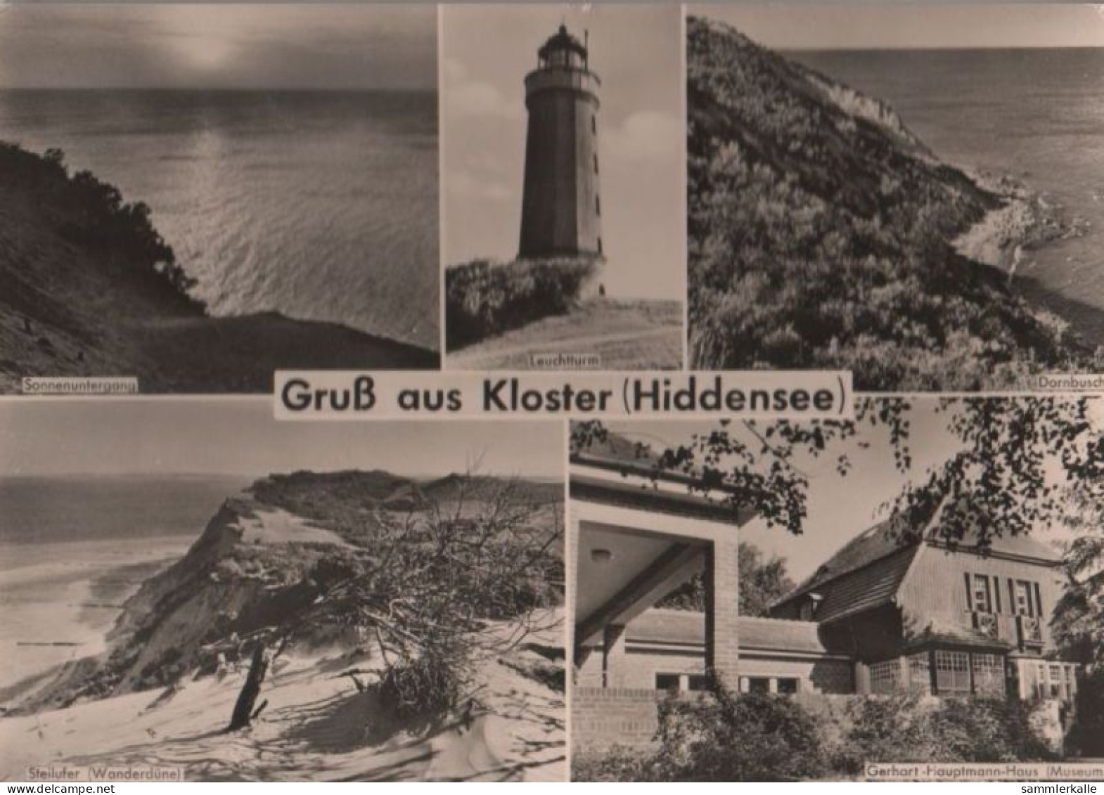 50937 - Hiddensee - Kloster, U.a. Sonnenuntergang - 1968 - Hiddensee
