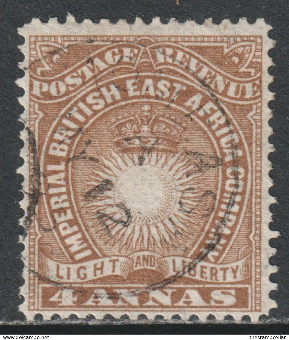 KUT East Africa Scott 19 - SG9, 1890 Sun And Crown 4a Used - Africa Orientale Britannica