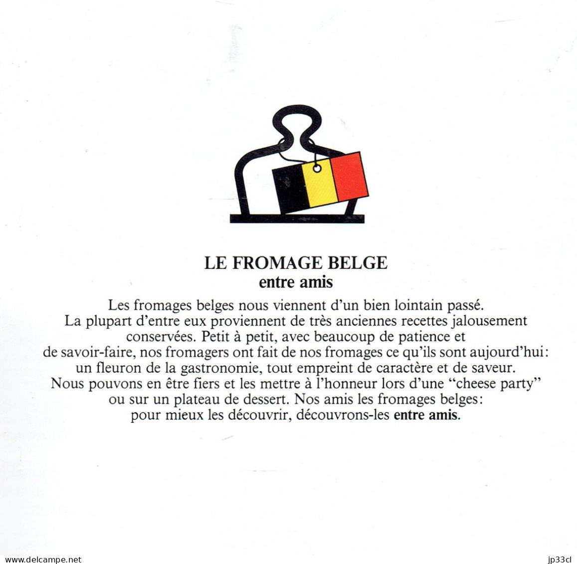 Recueil De Recettes à Base De Fromage Belge (16 Pages) - Gastronomie