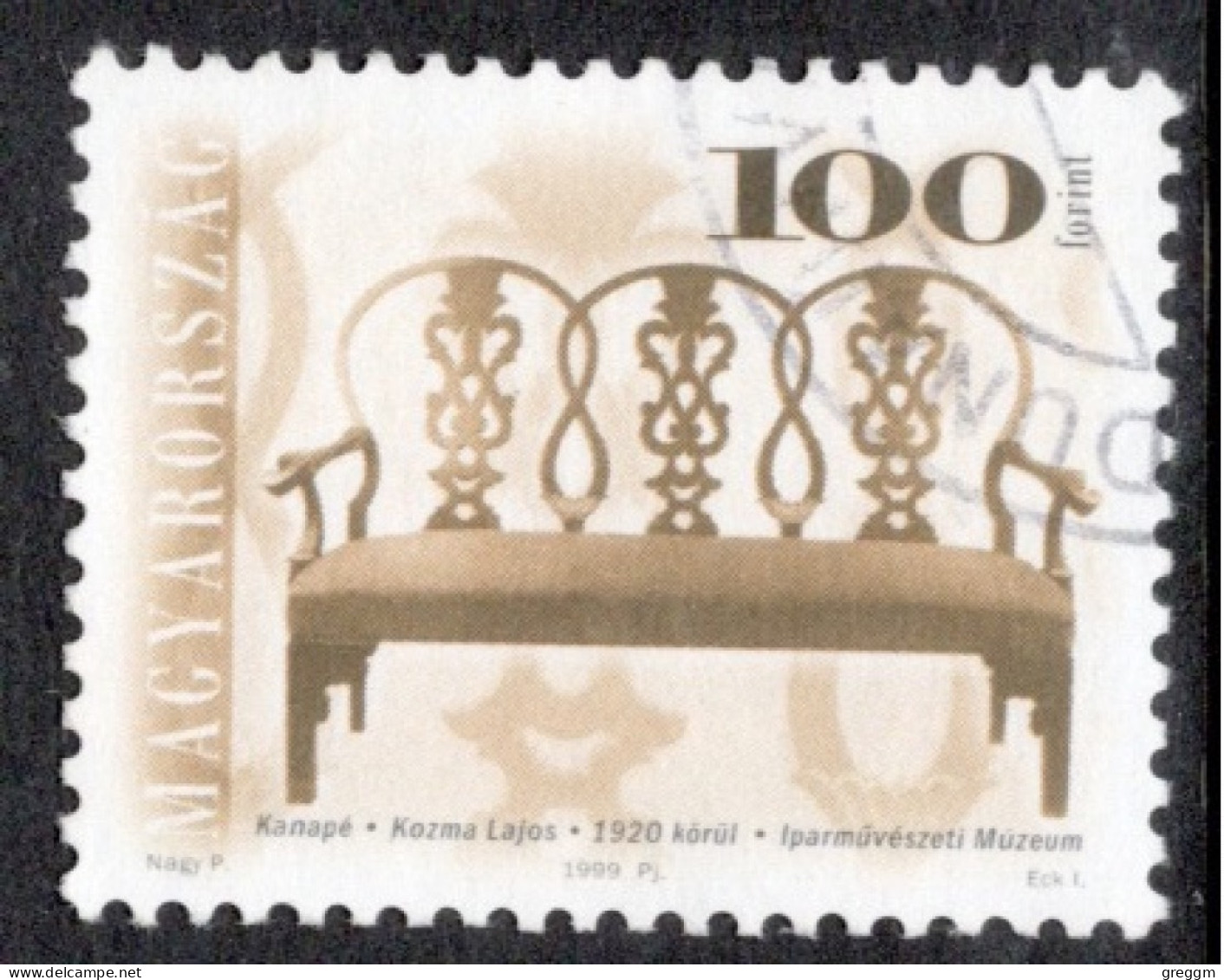 Hungary 1999  Single Stamp Celebrating Furniture In Fine Used - Usati