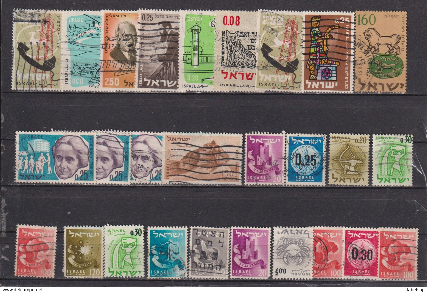 Lot De Timbres Oblitérés D'Israël Années Variées - Lots & Serien