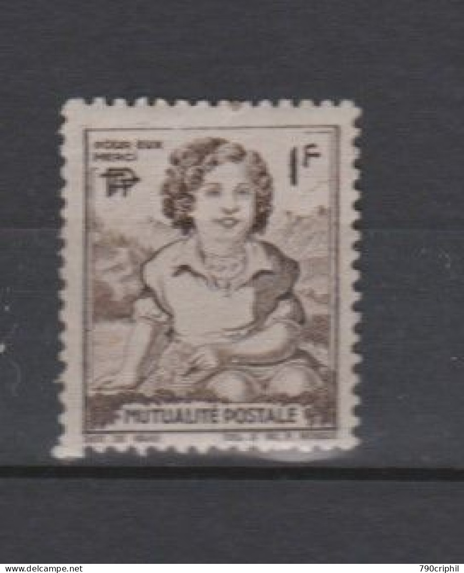 Timbres De Bienfaisance Des PTT N° 44  ** ANNEE 1945 - Francobolli Di Guerra