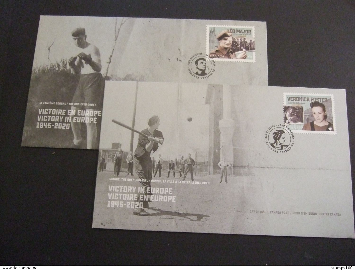 CANADA FDC. 2020. VICTORIE IN EUROPE  CTO. MAP 17. TVN - 2011-...