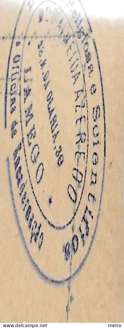 Portugal -LAMEGO - Bilhete Postal De 1893 - Livraria Religiosa -M. D'Almeida Azeredo-28 Rua Da Olaria 30 LAMEGO - Viseu