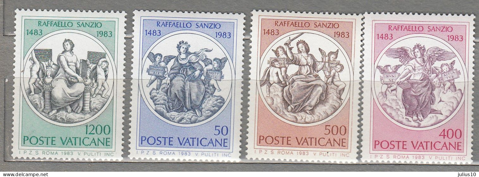 VATICAN 1983 Painting Rafael MNH(**) Mi 826-829 #21815 - Otros & Sin Clasificación