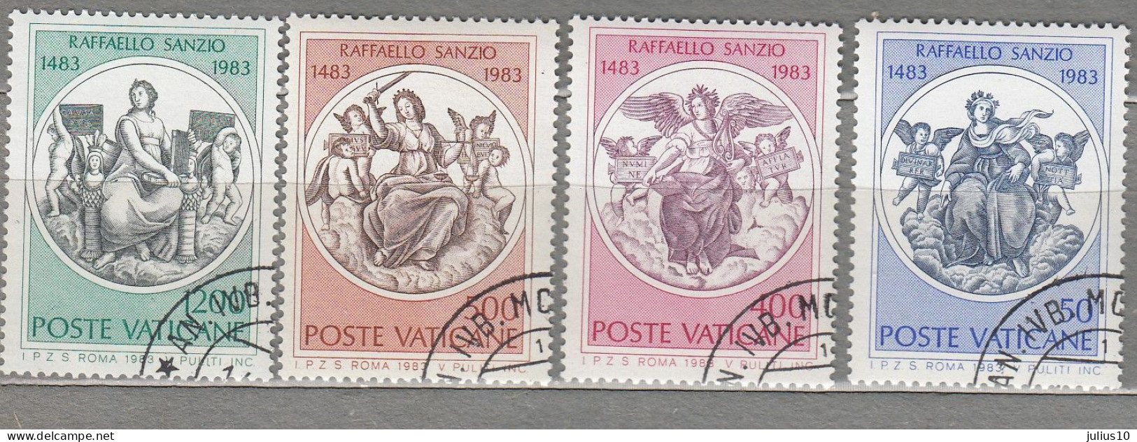 VATICAN 1983 Painting Rafael Used(o) Mi 826-829 #21916 - Used Stamps