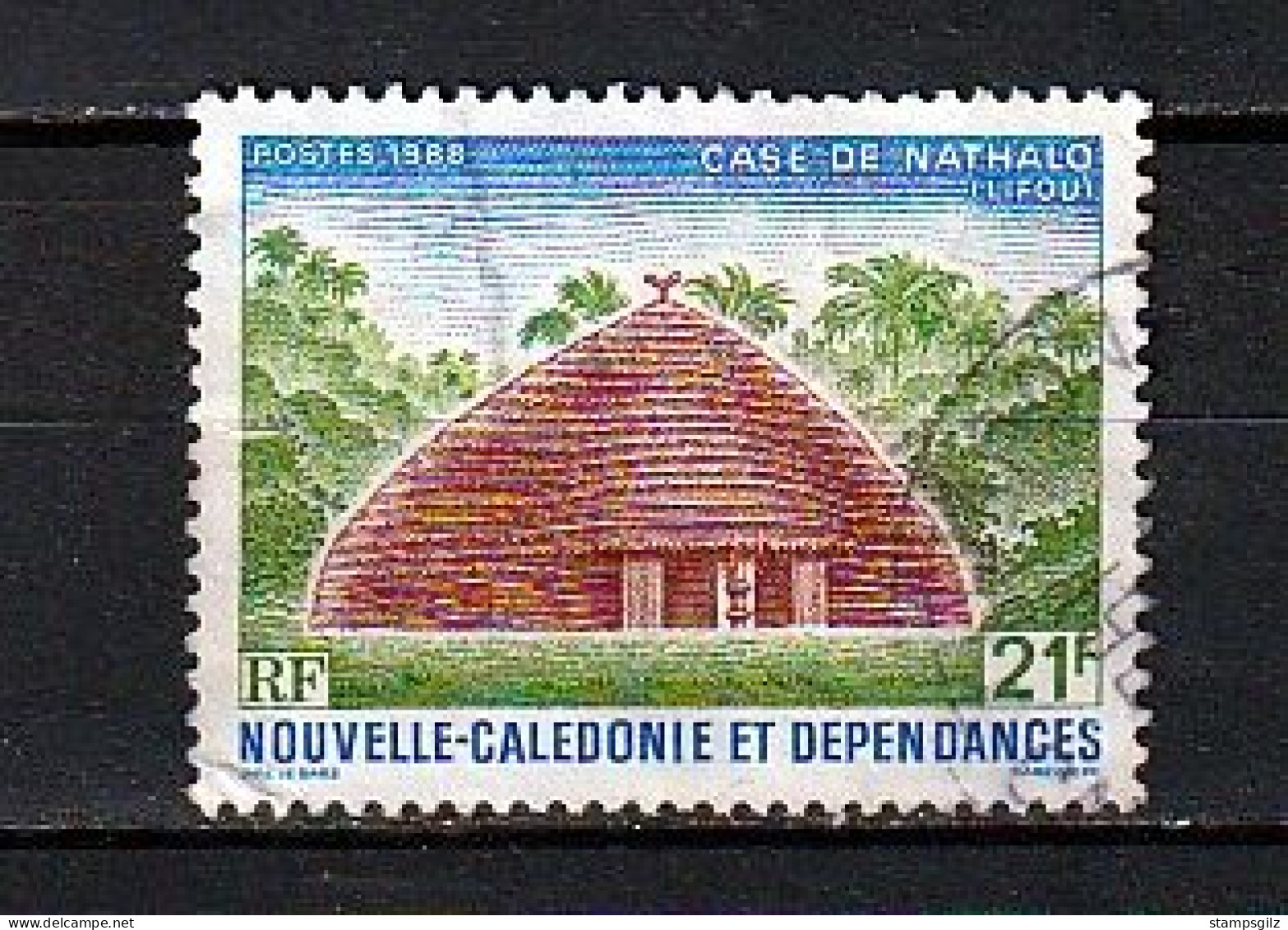 NOUVELLE CALEDONIE, 1988, Case De Nathalo, N°554 - Usati