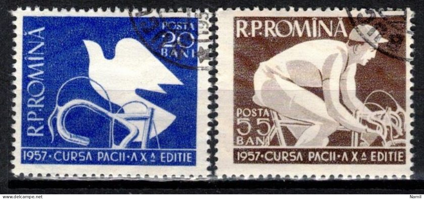 Roumanie 1957 Mi 1643-4 (Yv 1509-10), Obliteré - Used Stamps