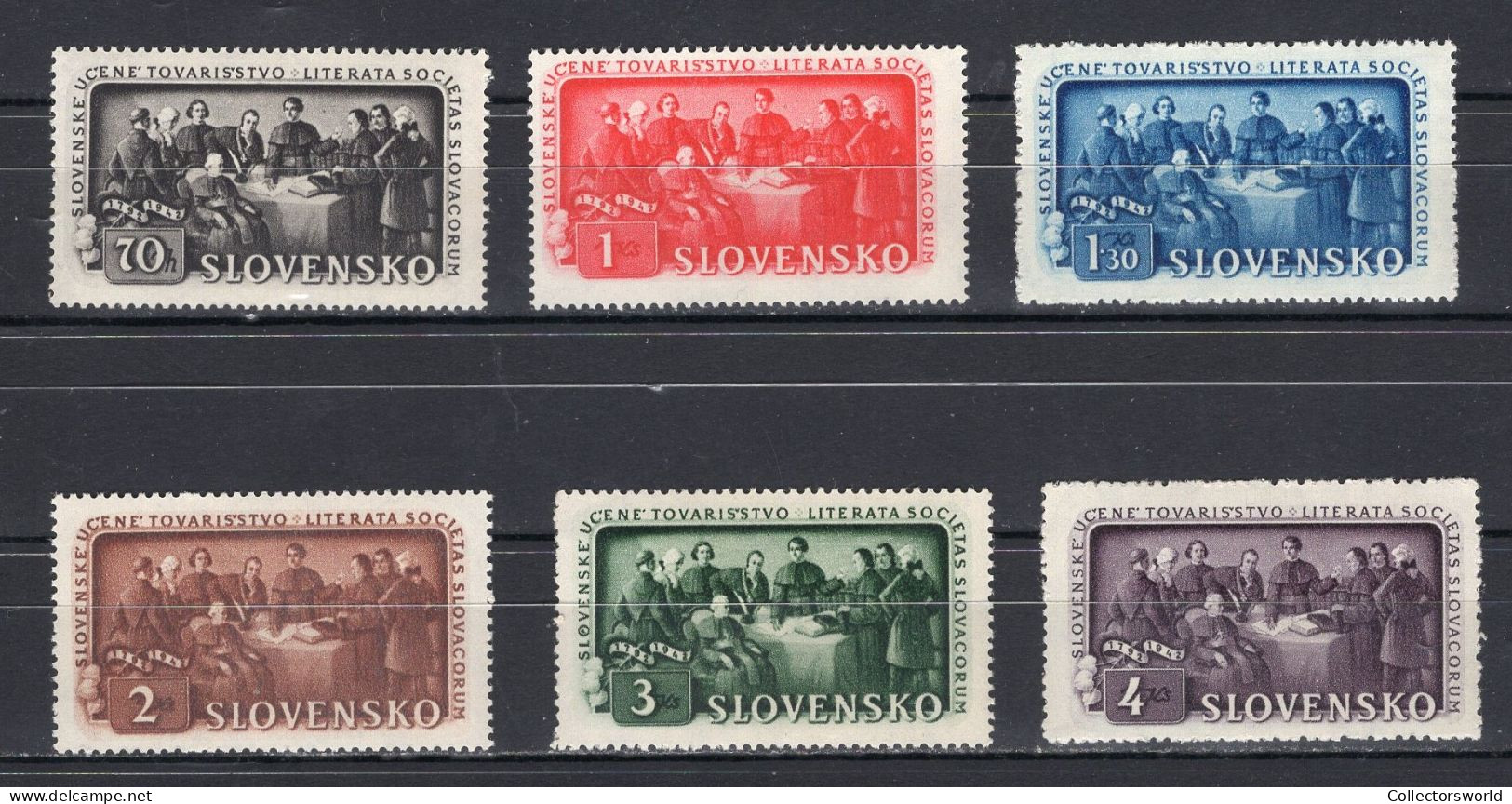 Slovakia Slovensko Serie 6v 1942  Slovakian Educational Society MNH - Nuevos