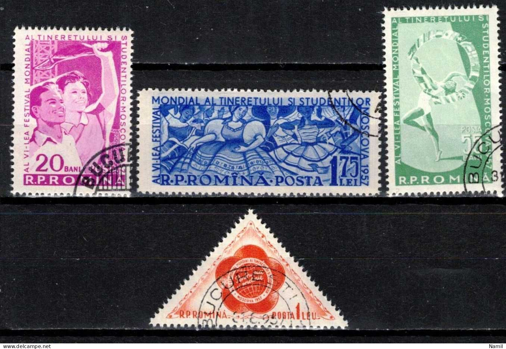 Roumanie 1957 Mi 1658-61 (Yv 1525-8), Obliteré - Used Stamps