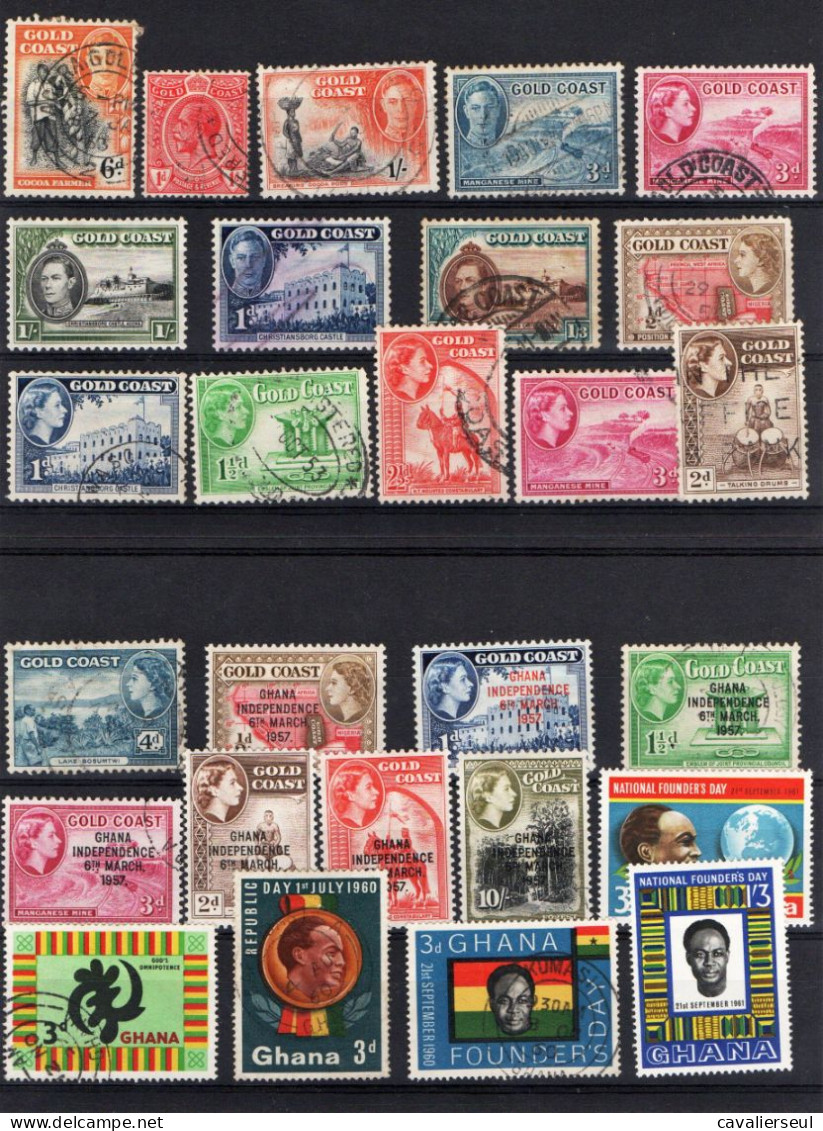 COLLECTION Du GHANA De Puis 1930 ET QUELQUES  - Plus De 350 T. NEUFS Et OBLITERES - Ghana (1957-...)