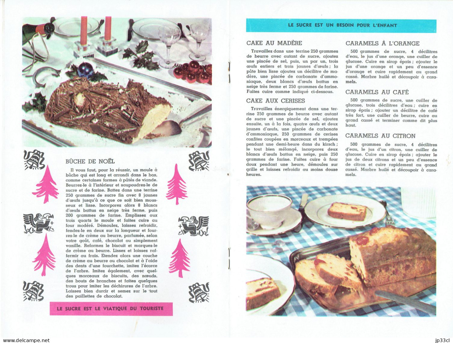 Joie Sur La Table Par Gaston Clément (vers 1960, 28 Pages) Ouvrage Publié Pour La Promotion Du Sucre - Gastronomie
